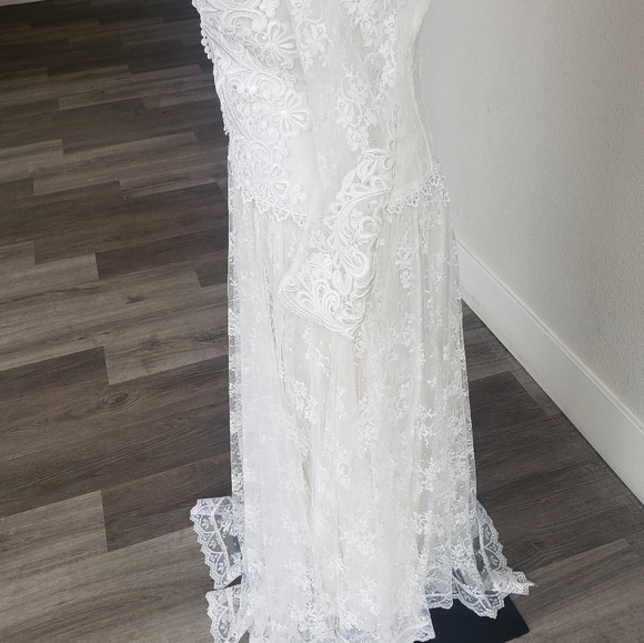 Jessica Mcclintock Gunne Sax Vintage Wedding Dress - Picture 4 of 16